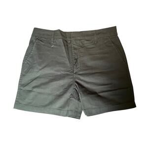 Gloria Vanderbilt Women's Chino Shorts, NWT, Size 14, Black, Cotton, 5" inseam